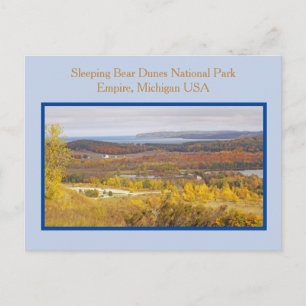AUTUMN AT SLEEPING BEAR DUNES NATIONAL PA.POSTCARD POSTCARD