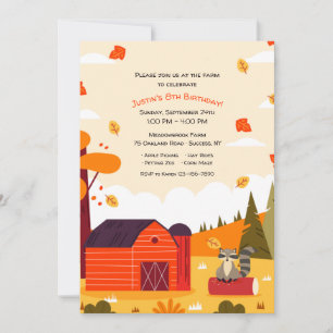Autumn At The Farm Invitation