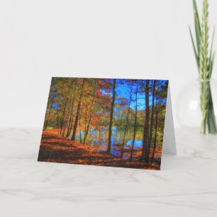 Autumn at the Lake Card