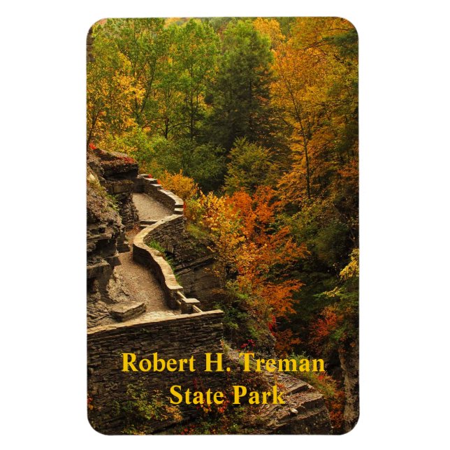 Autumn at Treman State Park Magnet (Vertical)