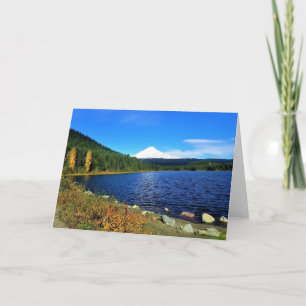Autumn at Trillium Lake, OR Card