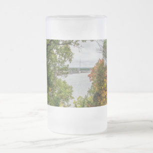 Autumn At Truman Dam Frosted Glass Beer Mug