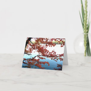 Autumn at Walden Pond Note Card