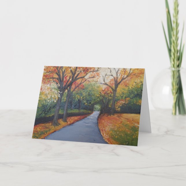 Autumn at Woodlawn Greeting Card (Front)