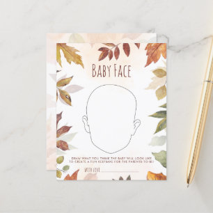 Autumn Baby Face Baby Shower Games