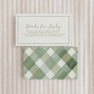 Autumn Baby Shower Books for Baby Enclosure Card