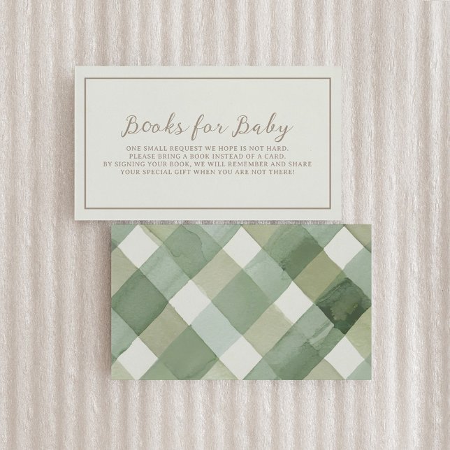 Autumn Baby Shower Books for Baby Enclosure Card (Creator Uploaded)