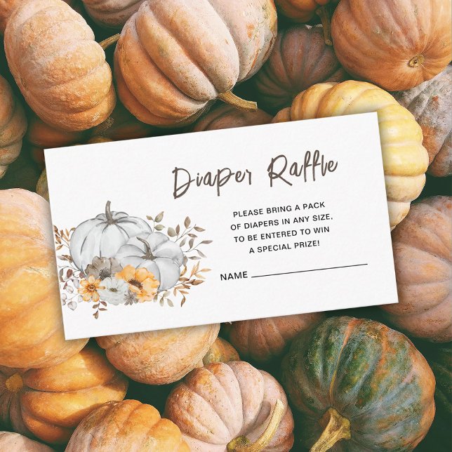 Autumn Baby Shower Diaper Raffle Insert Card (Creator Uploaded)