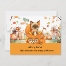 Autumn Baby Shower for Cat Lovers