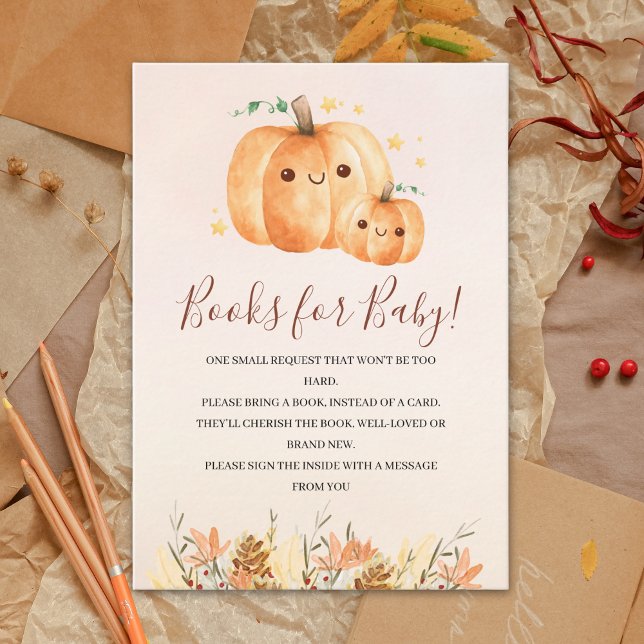 Autumn Baby Shower Insert with Pumpkins & Leaves (Creator Uploaded)