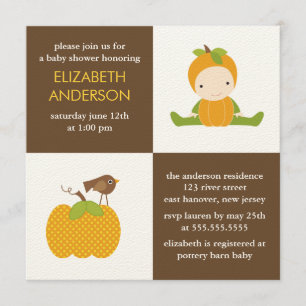 Autumn Baby Shower Invitations