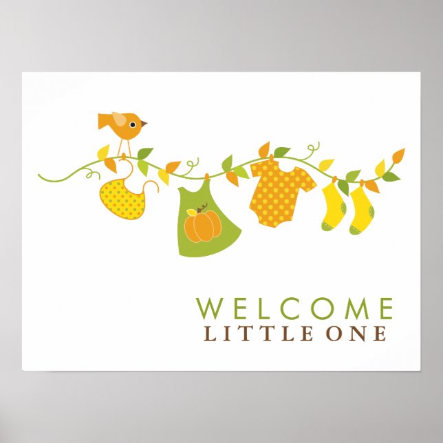 Autumn Baby Shower Sign (Front)