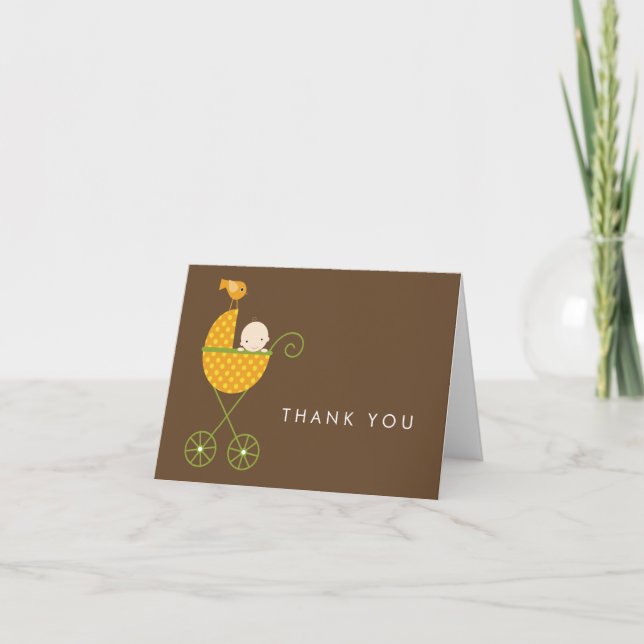 Autumn Baby Shower Thank You Cards (Front)
