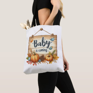 Autumn Baby Shower Tote Bag