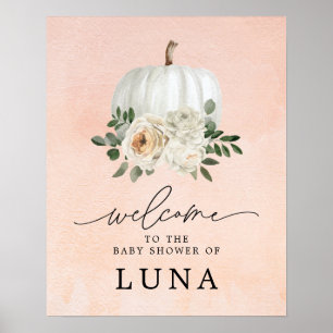 Autumn Baby Shower Welcome Poster