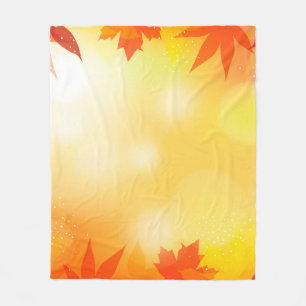 Autumn background bokeh fall nature fleece blanket