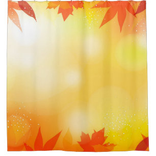 Autumn background bokeh fall nature shower curtain