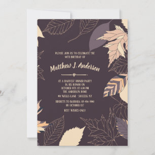 Autumn Background Invitation