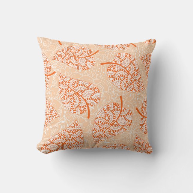 Autumn background. Leaf seamless patternbackground Cushion (Front)