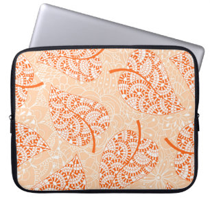 Autumn background. Leaf seamless patternbackground Laptop Sleeve