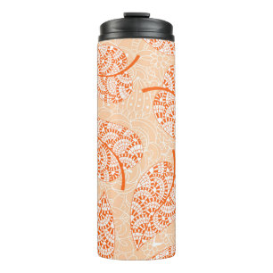 Autumn background. Leaf seamless patternbackground Thermal Tumbler