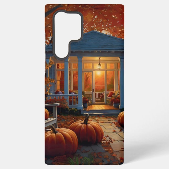 Autumn Backyard Samsung Galaxy S22 Ultra Case (Back)