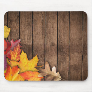Autumn Banner Poster Mouse Mat