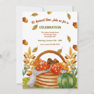 Autumn Basket invitation