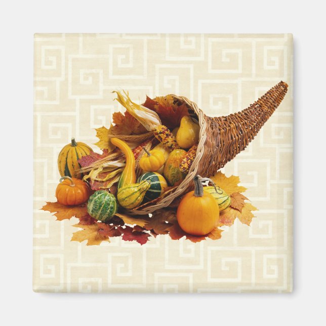 Autumn Basket Magnet (Front)