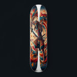 Autumn Battle Vigour Skateboard<br><div class="desc">This design features a samurai warrior in a dynamic battle stance, surrounded by a swirl of autumn leaves. Set against the backdrop of a historic Japanese battlefield or a serene temple garden, the samurai, in full traditional armour, wields a katana with skill and precision. The vibrant colours of autumn—rich reds,...</div>