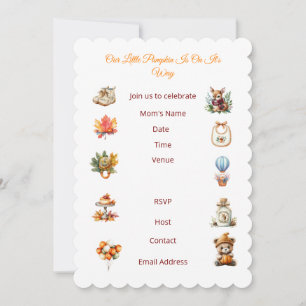 Autumn Bay Shower Invitation. Invitation