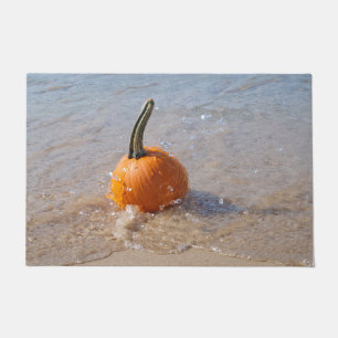 Autumn Beach Pumpkin Doormat