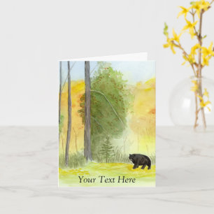 Autumn Bear Card