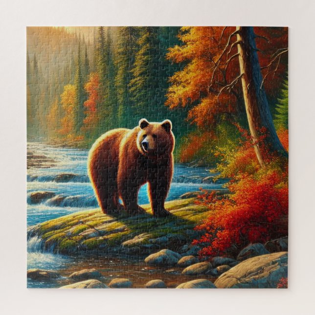 Autumn Bear Puzzle (Vertical)