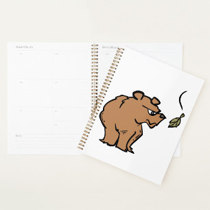 Autumn Bear Spiral Planner
