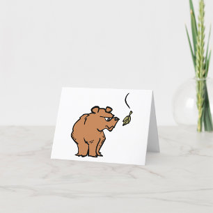 Autumn Bear Thank You Card