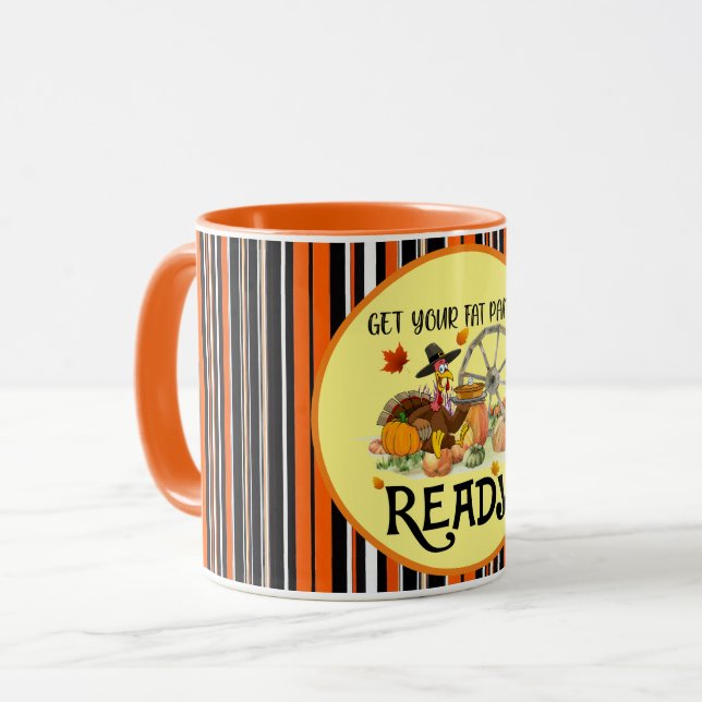Autumn Beautiful Modern Thanksgiving Collection Mug (Front Left)