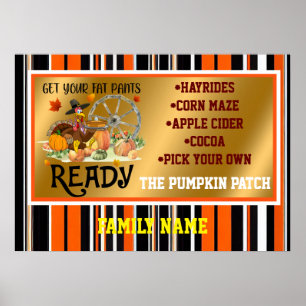Autumn Beautiful Modern Thanksgiving Collection Poster