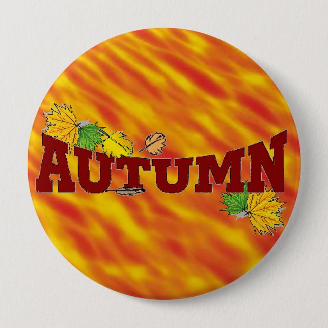 Autumn Beauty - 10 Cm Round Badge (Front)