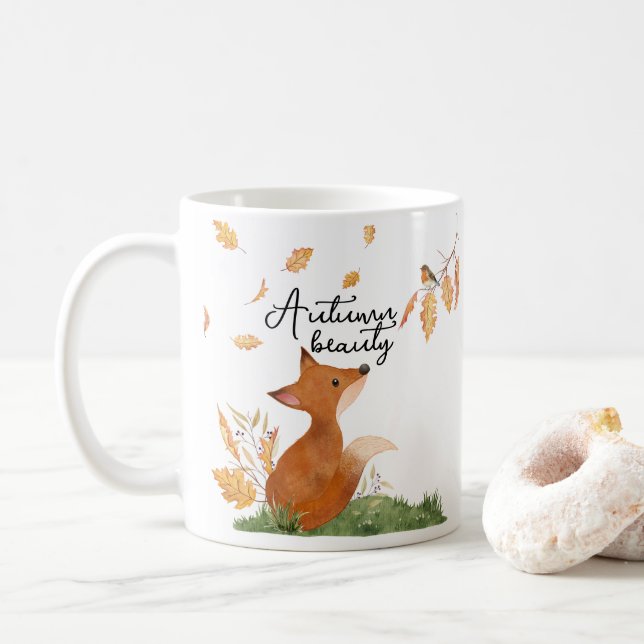 Autumn Beauty coffee mug (With Donut)