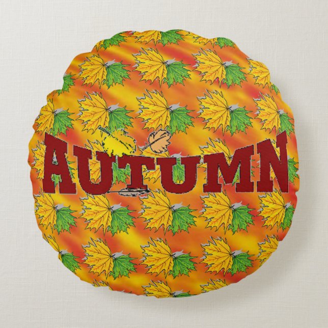 Autumn Beauty - Round Cushion (Front)