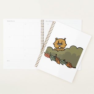 Autumn Beaver Spiral Planner