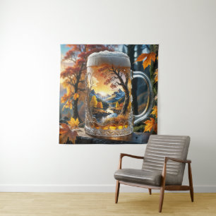 Autumn Beer Mug Tapestry