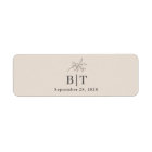 Autumn Beige Wedding Cigar Band Label