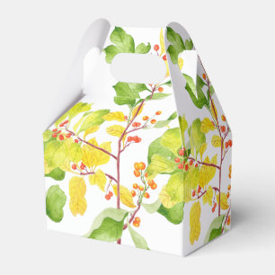 Autumn Berries on a Gable Favour Box