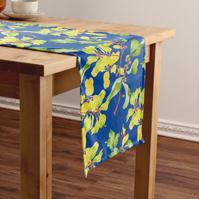 Autumn Berries on a Table Runner (In Situ)