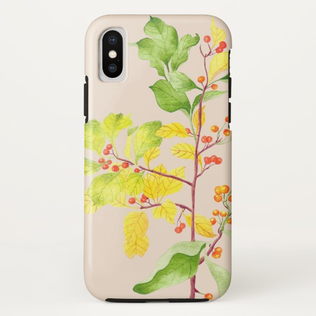Autumn Berries on an iPhone Case (Back)