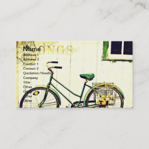 Autumn Bicycle Songs Business Card