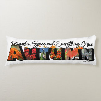 Autumn Big Letter Body Pillow