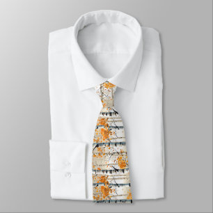 Autumn Birch Trees Necktie